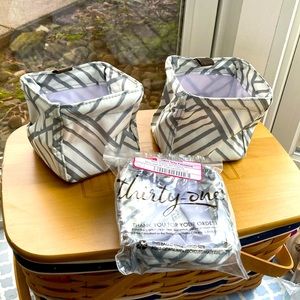 Thirty One Gifts Mini Carry All Caddy - Set of 3 - Display Set